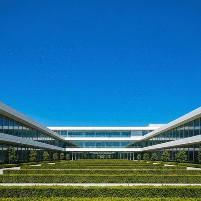 Modern school building exterior with clean glass and brick architecture in Kew Melbourne